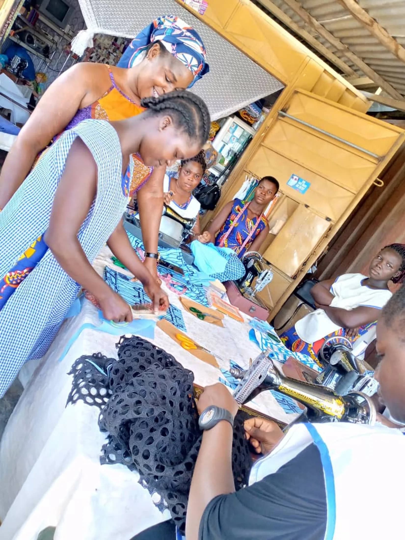 An Emmacel Foundation beneficiary in her community